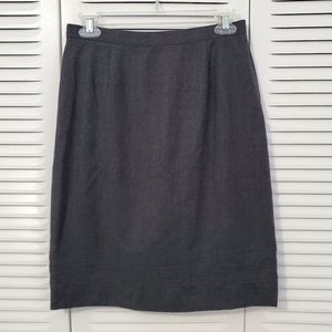 Grey Wool skirt size 6p
